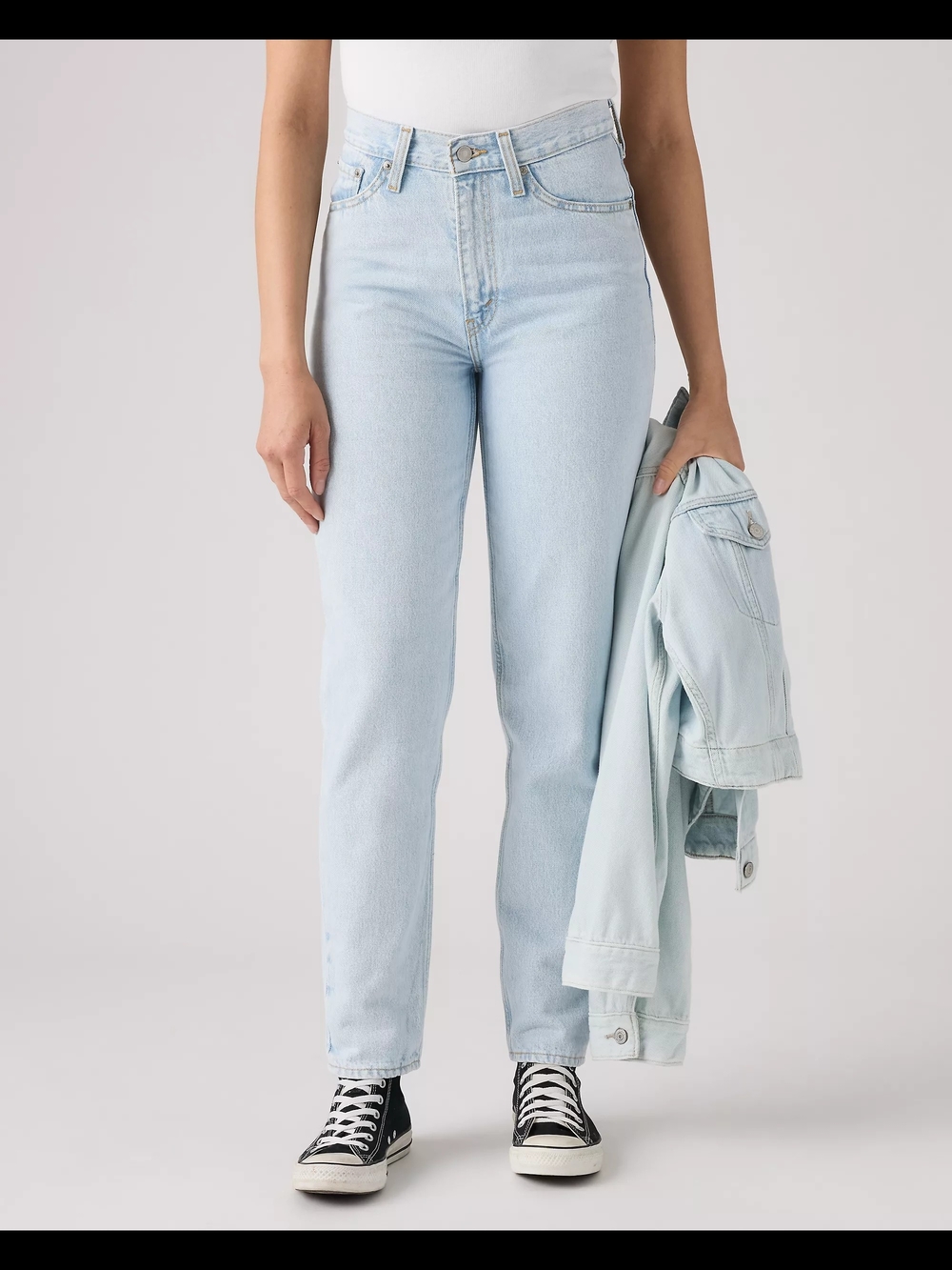 80s Light Wash High Rise  Jeans